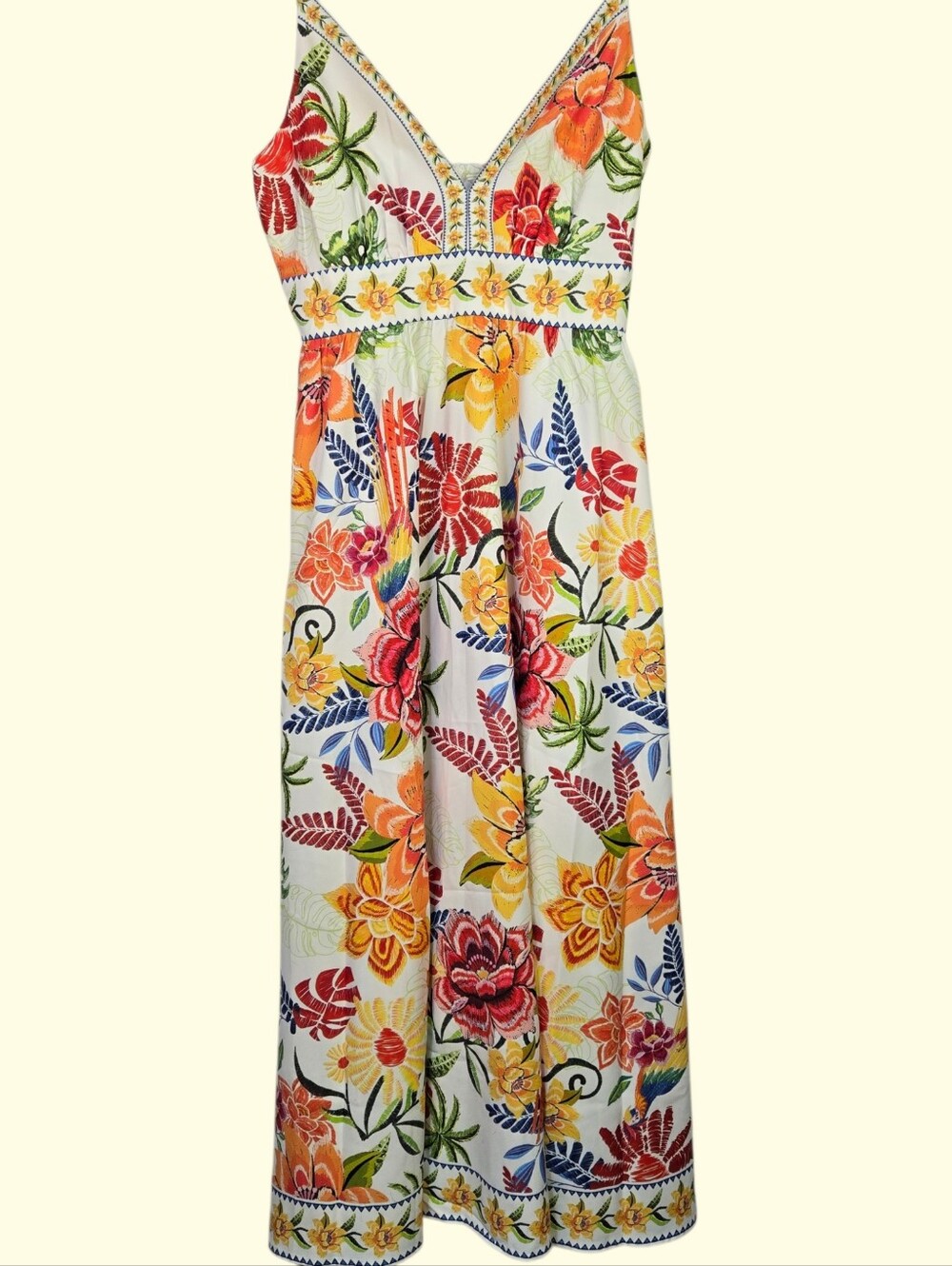 CUPSHIE Size S Floral Beachy Vibrant Floral Maxi Dress NWT